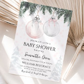 Invitation Douce Baby Shower Rose