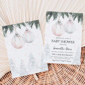 Invitation Douce Baby Shower Rose