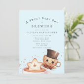 Invitation Douce Bébé est une Brasserie (Debout devant)