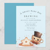 Invitation Douce Bébé est une Brasserie (Devant / Derrière)