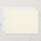 Invitation Douce Bumble Bee, Baby Shower à rayures (Dos)