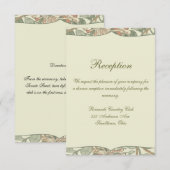 Invitation Douce Chèvre Vintage William Morris Chèvrefeuille (Devant / Derrière)
