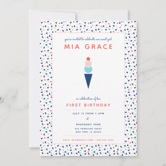 Invitation douce comme de la glace (Devant)