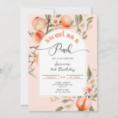 Invitation Douce comme un anniversaire de enfant de pêche (Devant)