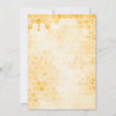 Invitation Douce comme une ruche Baby Shower (Dos)