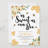 Invitation Douce comme une ruche Baby Shower (Devant)