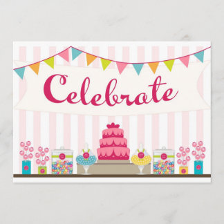 Invitation douce de célébration