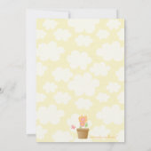 Invitation douce de fête d'anniversaire de jardin (Dos)