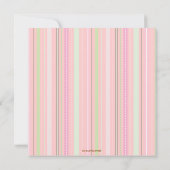 Invitation douce de fête d'anniversaire de petit (Dos)