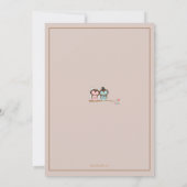 Invitation douce de Fête de la mariée de jeune (Dos)