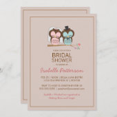 Invitation douce de Fête de la mariée de jeune (Devant / Derrière)