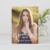 Invitation douce de fête de remise des diplômes du (Debout devant)