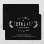 Invitation douce d'obtention du diplôme de la (Devant / Derrière)