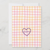 Invitation Douce, Douceurs 1er anniversaire (Dos)