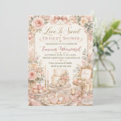 Invitation Douce Douche de Dessert d'Amour (Debout devant)