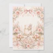 Invitation Douce Douche de Dessert d'Amour (Dos)