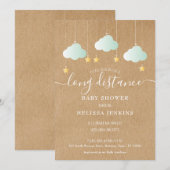 Invitation Douce Douche de Loin / Sprinkle Par La Poste (Devant / Derrière)