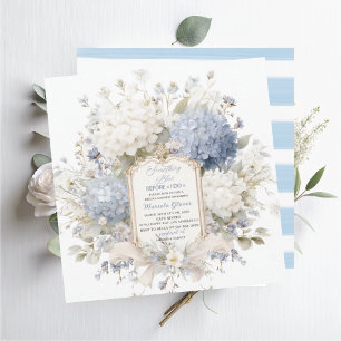 Invitation Douce élégante à l'aquarelle  Quelque chose de ble