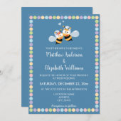 Invitation Douce et colorée mignonne signifie pour être Maria (Devant / Derrière)