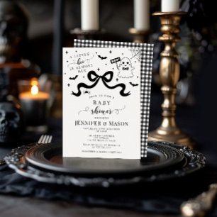 Invitation Douce et élégante petite douche de bébé garçon fan