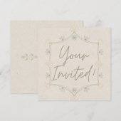 Invitation douce et fantaisiste (Devant / Derrière)