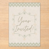 Invitation douce et fantaisiste (Recto)