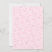 Invitation Douce et Simple Arche de Naissance Rose Aquarelle (Dos)