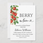 Invitation Douce Été de Fraises pour Mariage (Devant)