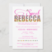 Invitation douce FAITE SUR COMMANDE de baby shower (Devant)