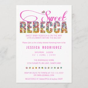 Invitation douce FAITE SUR COMMANDE de baby shower