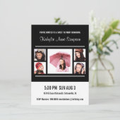 Invitation Douce fête d'anniversaire avec photos (Debout devant)