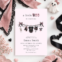 Douce Fête de Bébé Little Boo Rose et Noir sur la