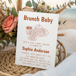 Invitation Douce Fête de Naissance autour du Café & des Crêpe