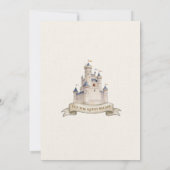 Invitation Douce Fête de Naissance de Garçon au Château de Ch (Dos)