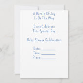 Invitation Douce Fête de Naissance d'Éléphant 🐘 (Dos)