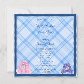 Invitation Douce Fête de Naissance du Petit Frère (Dos)