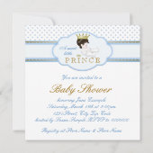 Invitation Douce Fête de Naissance du Petit Prince (Dos)