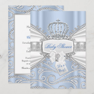 Invitation Douce Fête de Naissance Petit Prince Diamant Garço