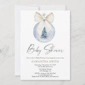 Invitation Douce fête prénatale mixte thème hiver (Devant)