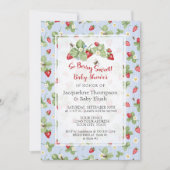 Invitation Douce Fête Rose Gingham Garçon Baby Shower (Devant)