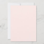 Invitation Douce Fille Peche Baby Shower (Dos)