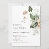 Invitation Douce Florale de Verdure pour Enterrement de Vie d (Devant)