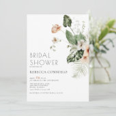 Invitation Douce Florale de Verdure pour Enterrement de Vie d (Debout devant)