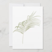 Invitation Douce Florale de Verdure pour Enterrement de Vie d (Dos)