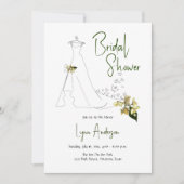 Invitation Douce Florale d'Été pour Baby Shower (Devant)