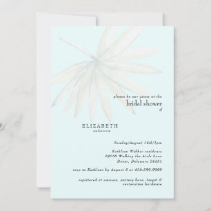 Invitation Douce Fougère de Palme pour Baby Shower Tropical
