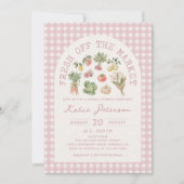 Invitation Douce Gingham Fraîchement arrivée sur le Marché Ba (Devant)
