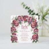 Invitation Douce Hydrangea Bourguignonne Arche Aquarelle (Debout devant)