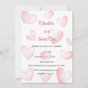 Invitation Douce Invitation, Sweetheart Une Fête, Cœur