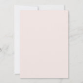 Invitation Douce Mariage Azur Feuillu Rose (Dos)